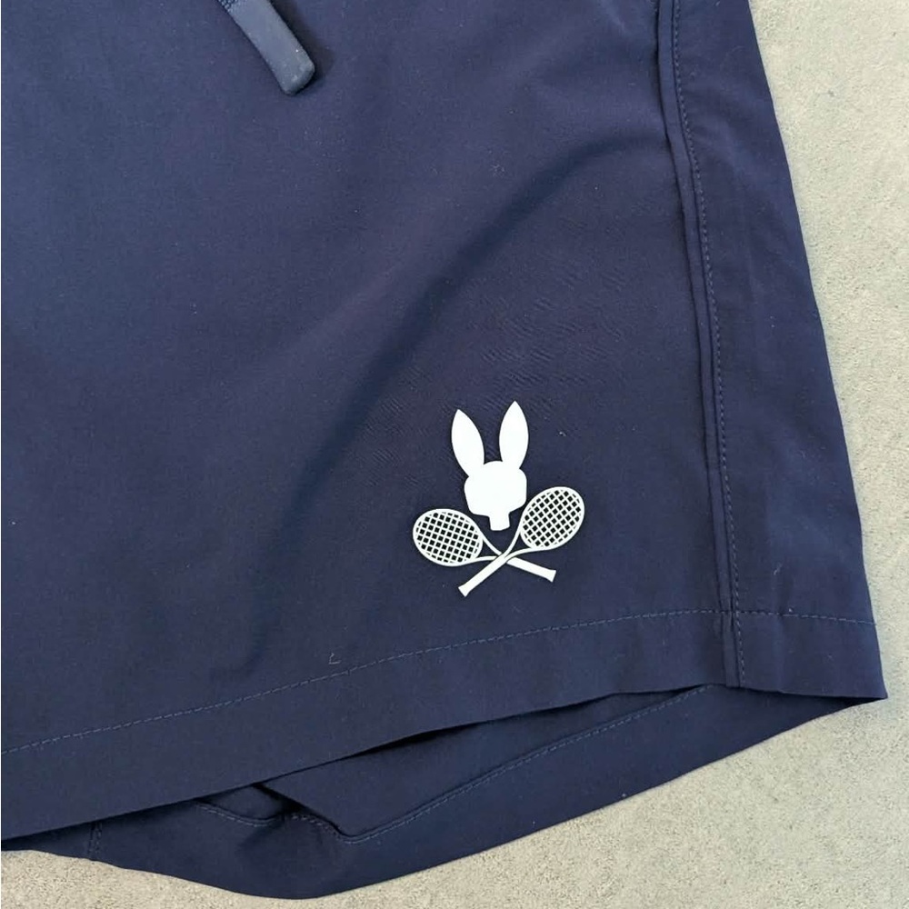 Psycho Bunny‎ Swim Shorts Navy White Logo Trunks Size Small - Picture 5 of 7